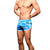 ANDREW CHRISTIAN Sports Mesh Swim Shorts Blue