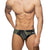 ADDICTED EXTRA-LARGE AD LOGO SWIMWEAR BRIEF KHAKI