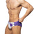 ADDICTED EXTRA-LARGE AD LOGO SWIMWEAR BRIEF VIOLET