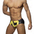 ADDICTED EXTRA-LARGE AD LOGO SWIMWEAR BRIEF BLACK
