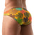 TOF PARIS FLORAL SWIM BIKINI BRIEFS YELLOW