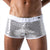 TOF PARIS STAR MINI SHORTS SILVER
