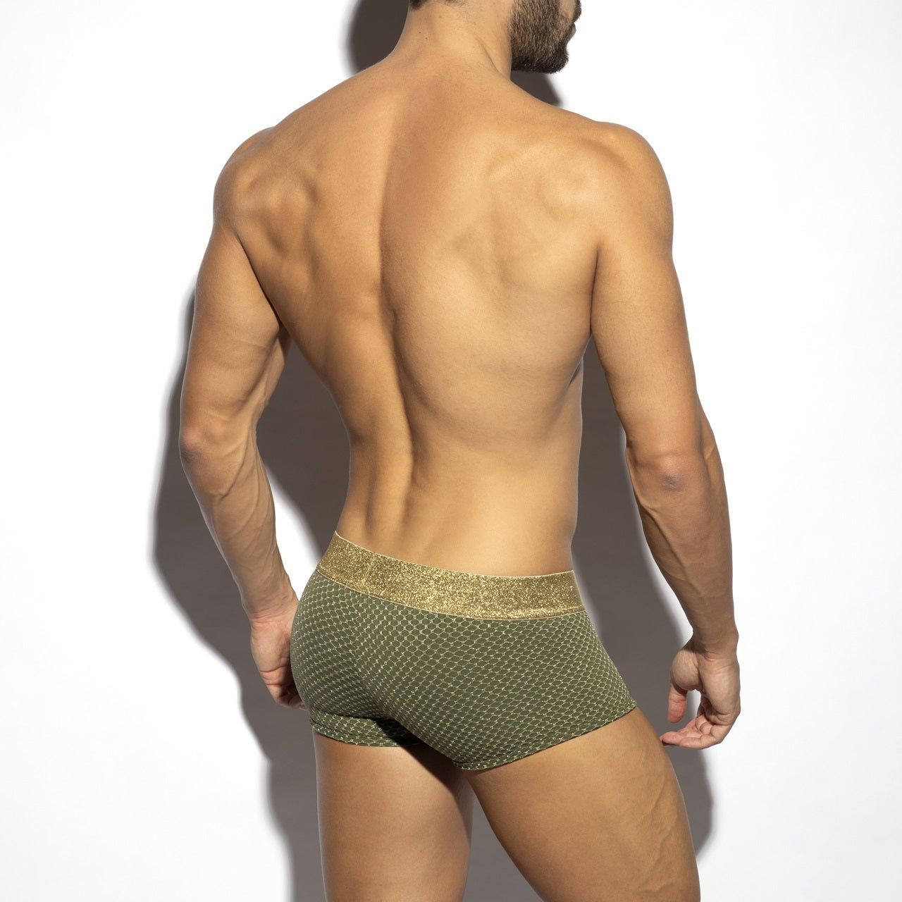 ES Collection Boxers RECYCLED RIB TRUNK UN576, kaki, ES Collection, Brands