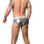 ANDREW CHRISTIAN Metallic Silver Brief w/ ALMOST NAKED