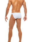 MODUS VIVENDI ZIPPER TANGA BRIEF WHITE