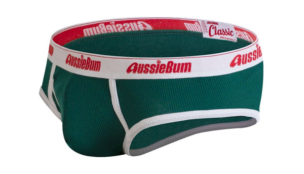 aussieBum Classic Original Briefs Green Marle
