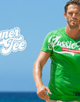 aussieBum Designer Tee Shirts Mate Green