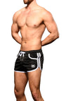 ANDREW CHRISTIAN Sports Mesh Swim Shorts Black