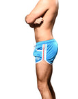 ANDREW CHRISTIAN Sports Mesh Swim Shorts Blue