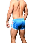 ANDREW CHRISTIAN Sports Mesh Swim Shorts Blue