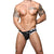 ANDREW CHRISTIAN Mesh Football Brief w/ ALMOST NAKED Black