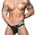 ANDREW CHRISTIAN Mesh Football Brief w/ ALMOST NAKED Black