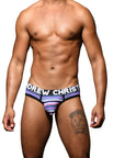 ANDREW CHRISTIAN Vivid Mesh Stripe Brief w/ Almost Naked