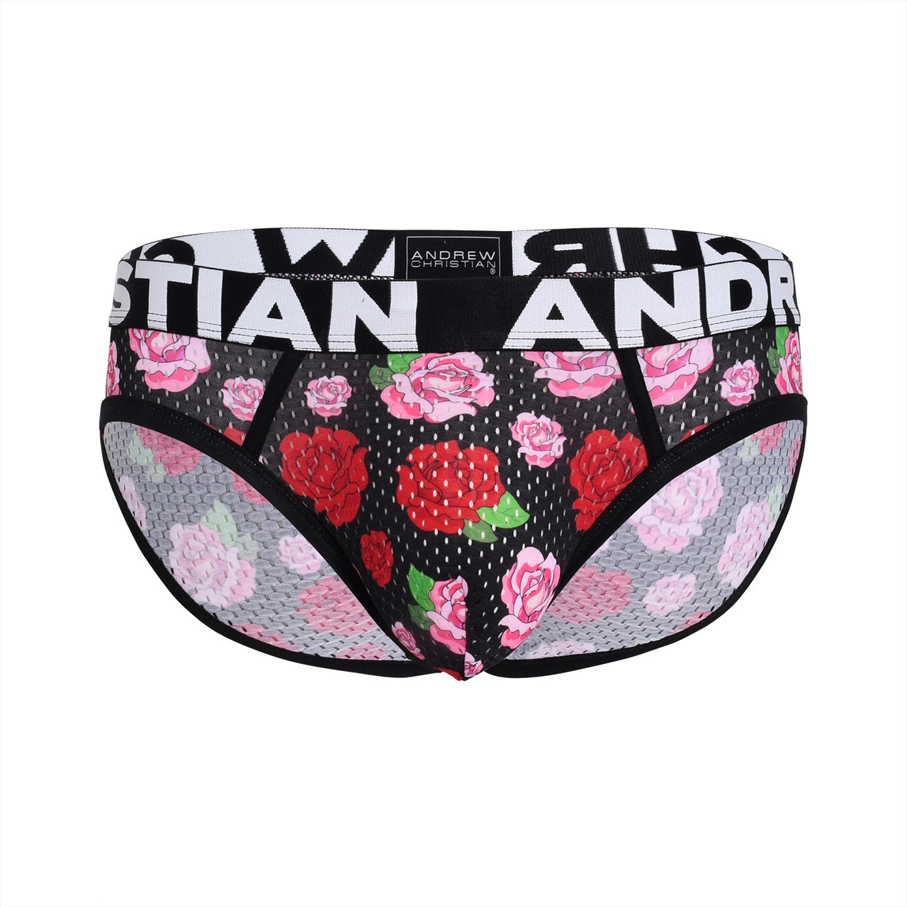 ANDREW CHRISTIAN Floral Mesh Brief w/ ALMOST NAKED®