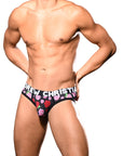 ANDREW CHRISTIAN Floral Mesh Brief w/ ALMOST NAKED®