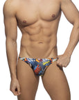 ADDICTED COMIC BIKINI BRIEF NAVY