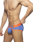 ADDICTED BLUE DOTS SWIMDERWEAR BRIEF