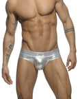 ADDICTED METALIC BRIEF SILVER