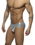 ADDICTED METALIC BRIEF SILVER