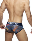 ADDICTED 3 PACK TROPICAL MESH BRIEF PUSH UP