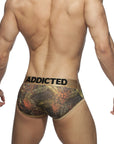 ADDICTED 3 PACK TROPICAL MESH BRIEF PUSH UP