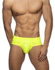 ADDICTED NEON SHINY BRIEF YELLOW