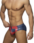 ADDICTED EXTRA-LARGE AD LOGO SWIMWEAR BRIEF NAVY