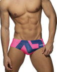 ADDICTED EXTRA-LARGE AD LOGO SWIMWEAR BRIEF FUSCHIA