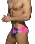 ADDICTED EXTRA-LARGE AD LOGO SWIMWEAR BRIEF FUSCHIA