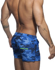 ADDICTED CAMOUFLAGE SWIMWEAR SHORT BLUE