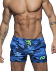 ADDICTED CAMOUFLAGE SWIMWEAR SHORT BLUE