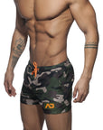 ADDICTED CAMOUFLAGE SWIMWEAR SHORT KHAKI