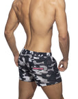 ADDICTED CAMOUFLAGE SWIMWEAR SHORT BLACK