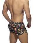 ADDICTED COMIC SWIMWEAR SHORTS BLACK