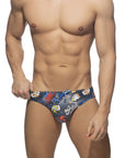 ADDICTED COMIC SWIMWEAR BRIEF NAVY