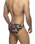 ADDICTED COMIC SWIMWEAR BRIEF BLACK