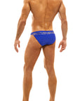 MODUS VIVENDI GLAM MEANDER LOW CUT SWIMWEAR BRIEF ROYAL BLUE