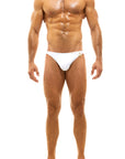 MODUS VIVENDI GLAM MEANDER LOW CUT SWIMWEAR BRIEF WHITE