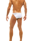 MODUS VIVENDI GLAM MEANDER LOW CUT SWIMWEAR BRIEF WHITE