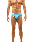 MODUS VIVENDI GLAM MEANDER TANGA SWIMWEAR BRIEF AQUA