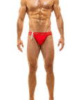 MODUS VIVENDI GLAM MEANDER TANGA SWIMWEAR BRIEF RED