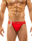 MODUS VIVENDI GLAM MEANDER TANGA SWIMWEAR BRIEF RED