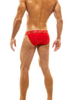 MODUS VIVENDI GLAM MEANDER TANGA SWIMWEAR BRIEF RED