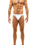 MODUS VIVENDI GLAM MEANDER TANGA SWIMWEAR BRIEF WHITE