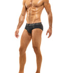 MODUS VIVENDI GLAM MEANDER SWIMWEAR BRIEF BLACK