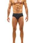 MODUS VIVENDI GLAM MEANDER SWIMWEAR BRIEF BLACK