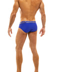 MODUS VIVENDI GLAM MEANDER SWIMWEAR BRIEF ROYAL BLUE