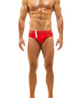 MODUS VIVENDI GLAM MEANDER SWIMWEAR BRIEF RED