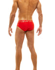 MODUS VIVENDI GLAM MEANDER SWIMWEAR BRIEF RED