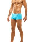 MODUS VIVENDI GLAM MEANDER TRUNK SWIMWEAR BOXER AQUA